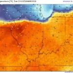 Chicago Stuck in the Upper 30s While Peoria, Springfield and Central Illinois Surge Into the 70s and 80s as Explosive Supercells Ignite Along Sharp Warm Front Boundary