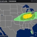 Dangerous Severe Weather Outbreak Targets Illinois Indiana Ohio and Michigan With Tornadoes and Baseball Size Hail Thursday