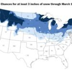 Don’t Store the Snow Shovels Yet: Northern U.S. From Washington to Maine Faces Renewed 3+ Inch Snow Threat Into Mid-March