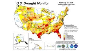 Entire State of Florida Now in Drought While California Shows Zero Drought Coverage in Rare Nationwide Reversal, U.S. Drought Monitor Reveals