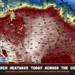 Explosive March Heat Wave Peaks Across Texas, Oklahoma, Kansas and California With 100°F Readings and Widespread Record High Threat