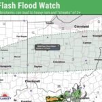 Flash Flood Threat Expands Across Indiana and Ohio as Training Thunderstorms Could Dump 2+ Inches in Hours
