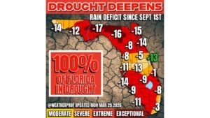 Florida Faces Worsening Drought With Extreme Conditions Statewide as Fire Risk Rises Heading Into Peak Season
