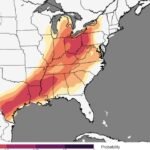 High Severe Weather Probability Corridor From Texas to Ohio Valley: Deep South and Mid-South Face Elevated Risk Stretching Toward the Great Lakes