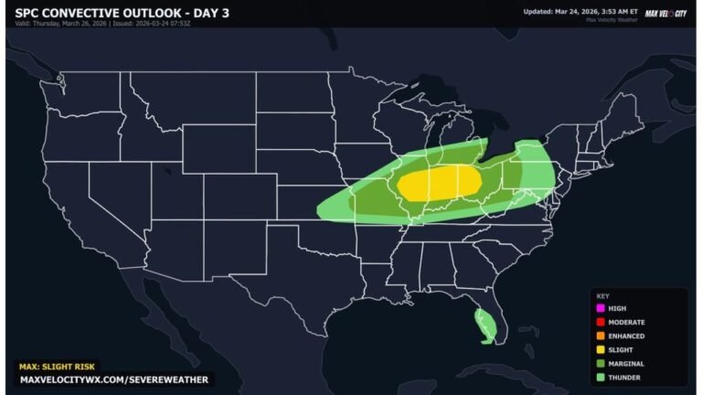 Illinois Indiana Ohio Kentucky Facing Thursday Severe Storm Threat With Large Hail Damaging Winds And Possible Tornadoes