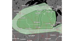 Illinois, Wisconsin, Michigan, and Minnesota Face Marginal Severe Weather Risk Monday With Damaging Winds and Large Hail Possible Across Chicago, Milwaukee, Detroit, Lansing, Green Bay, Marquette, and Duluth