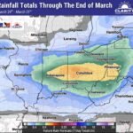 Indiana Ohio Pennsylvania Rain Surge Late March Brings 1 To 2 Inches With Flood Risk Rising As Thursday Storms Move Through