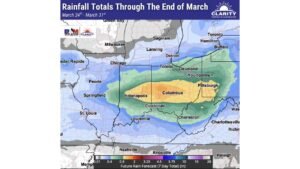 Indiana Ohio Pennsylvania Rain Surge Late March Brings 1 To 2 Inches With Flood Risk Rising As Thursday Storms Move Through