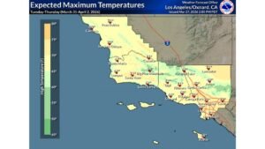 Socal Cool-down Confirmed: Cooler Temperatures and Light Rain Move in Tuesday through Thursday