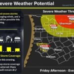 Isolated but Dangerous: Large Hail, Damaging Winds and Possible Tornadoes Target North Texas Along and North of I-20 From DFW to Sherman and Paris