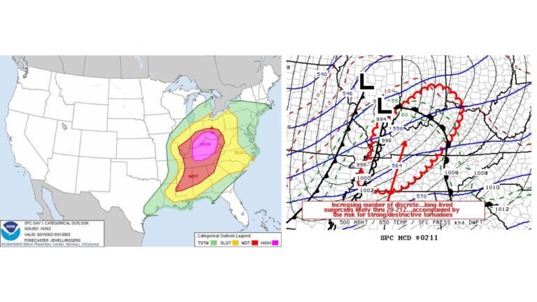 March 2–3, 2012 Tornado Outbreak: Over 70 Twisters Tear Across the Central and Southern U.S., Killing 41 and Causing $3 Billion in Damage