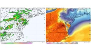 Maryland, Pennsylvania, Virginia Face 80s Heat Surge Followed by Thunderstorm Line and Late-Week Chilly Northeast Air Shift