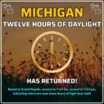 Michigan Reaches 12+ Hours of Daylight in Grand Rapids as Longer Days Signal Spring Shift Across the United States