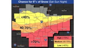 Minnesota and Wisconsin Prepare for Potential Season’s Biggest Snowstorm as Twin Cities, Mankato and Eau Claire Face High Odds of 6+ Inches