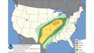 Missouri and Illinois Brace for Another Tornado Round Tuesday as SPC Issues Enhanced Risk After Multi-Day Outbreak