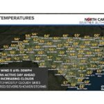 North Carolina Braces for Stormy Monday With Strong Thunderstorms, 45 MPH Wind Gusts and Mountain Snow Overnight