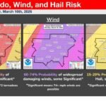 North Carolina, Virginia, Maryland and Washington DC Face Moderate Risk for Severe Storms Monday With Tornadoes, 75+ MPH Winds and Large Hail Possible
