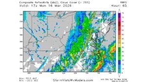 North Carolina, Virginia and Washington DC Region Placed Under Rare Day 3 Enhanced Risk as Damaging Winds and Tornado Threat Build for Monday