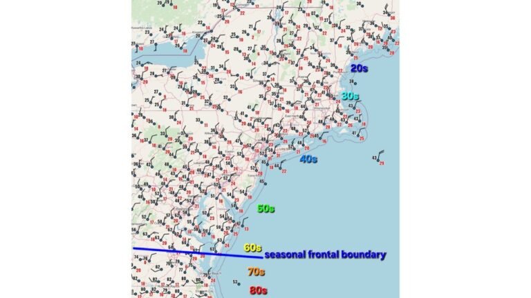 Northeast, Mid-Atlantic, New England Face Sharp Temperature Divide as Cold Air Surges South Before Sunday Reversal