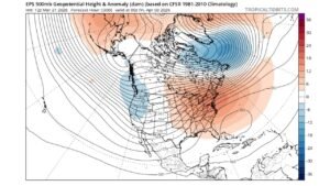 Northeast and Mid-Atlantic Including New York, Pennsylvania and North Carolina Set for Early April Warm Surge With 60s and 70s as Strong Ridge Builds