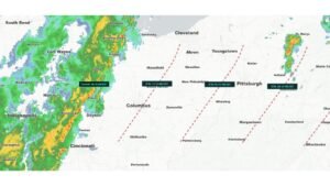 Record-Breaking Warmth Before the Storm: Line of Thunderstorms Targets Columbus by Late Morning, Pittsburgh Early Afternoon After May-Like Morning Surge