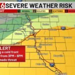 Severe Risk Shifts North: Omaha, Atlantic, Red Oak and Nebraska City Now in Higher Threat Zone for Tennis Ball Hail and 80 MPH Winds