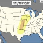 Severe Weather Corridor Expands from Texas to the Midwest on Friday, March 6 as Oklahoma, Missouri, Iowa and Illinois Face Elevated Storm Risk