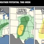 Severe Weather Threat Expands Across Texas, Oklahoma, Arkansas, Missouri, Illinois and Indiana Through Friday With Large Hail, Damaging Winds and Tornado Risk