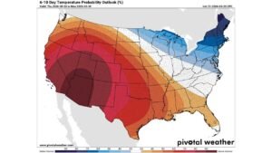 Southwest Heat Dome Expands Across California, Arizona, Texas While Northeast Faces Cooler Pattern in Late March Outlook