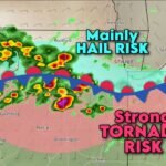 Strong Tornado and Baseball-Size Hail Threat Targets Central Illinois and Northwest Indiana as Warm Front Divides High-Risk Zone
