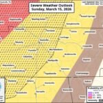 Tennessee, Kentucky and Northern Alabama in 15% Hatched Severe Risk Sunday Night as Nashville Region Braces for Potentially Intense Storms