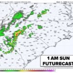 Tennessee Storm Line Pushes East Overnight: Loud Thunder Possible in North Carolina After 11 PM as System Weakens Over the Mountains