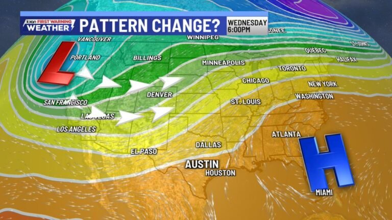 Texas, Austin, Dallas and Houston Face Warmer Than Normal End of March Before April Storm Pattern Shift