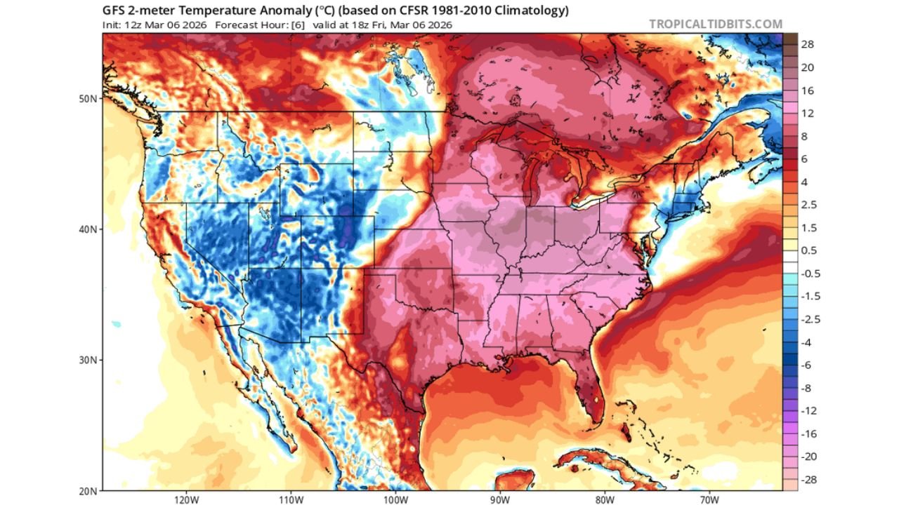 Texas, Florida and the Southeast Shatter March Warm-Night Records as ‘Historic Summer Night’ Sends Lows Into the 70s