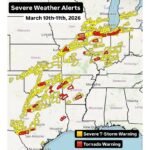 Texas, Oklahoma, Arkansas, Missouri, Illinois, Indiana and Michigan Slammed by 356 Severe Weather Alerts as Expansive Tornado Outbreak Marches East