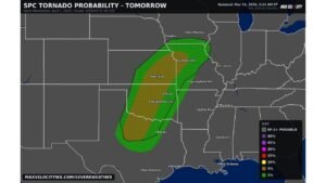 Texas, Oklahoma, Kansas, and Missouri Face Elevated Tornado Threat Wednesday April 1 With Very Large Hail and Damaging Winds as Discrete Supercells Target Dallas, Oklahoma City, Tulsa, Wichita, and Kansas City