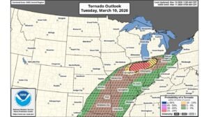 Tornado Risk Upgraded to MODERATE (Level 4/5): Illinois and Indiana Brace for Potential EF2–EF3+ Twisters This Afternoon and Tonight