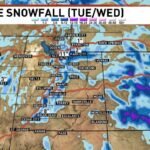 Utah Mountains to Receive 3 to 11 Inches of Snow Tuesday Through Wednesday With Alta, Cottonwood Canyons, and Brian Head in the Heaviest Zone Before a Second Colder Storm Arrives Thursday Through Friday