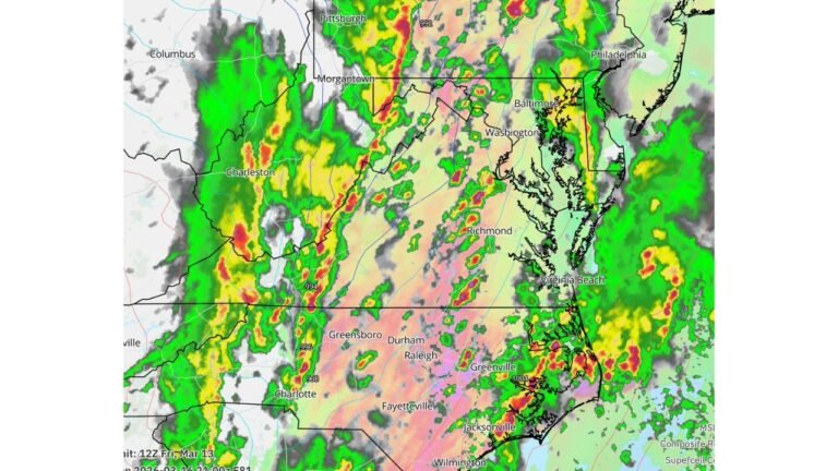 Virginia, North Carolina and Maryland Could Face Regional Tornado Episode Monday, March 16 — Setup Drawing Comparisons to February 2016