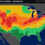 Washington, Oregon, Colorado, Ohio, Indiana, Michigan, Pennsylvania, and New York Face Poor Outdoor Conditions Wednesday as Widespread Storms Take a Big Turn Across Much of the United States on April 1