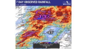 3 to 5 Inches of Excessive Rain Drowns Chicago and the Upper Midwest in 7 Days While Southern Indiana and Kentucky Stay Bone Dry