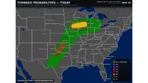 45 Million Americans in the Tornado Risk Zone Today: Two Separate EF-2-Plus Corridors Target the Upper Midwest and Southern Plains as the Largest Tornado Outbreak of the Season Unfolds This Afternoon and Evening
