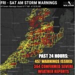 457 Warnings and 364 Confirmed Severe Weather Reports Slam the Midwest in Just 24 Hours