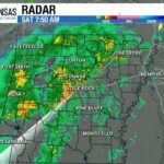 7:50 AM Radar to Evening Clear-Out: Widespread Arkansas Rain Sweeps From Texarkana to Jonesboro With Calm Conditions Ahead