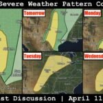 Active Severe Weather Pattern Continues Through Middle Of Next Week From Southern Plains To Great Lakes As Multi-Day Stretch Brings Severe Storm Chances Saturday Through Wednesday April 11 To 15 2026 Across Central And Eastern United States