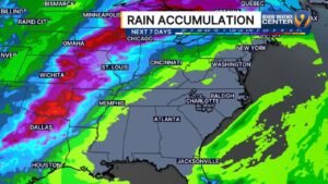 Carolinas Stay Dry as Heavy Rain Targets Texas, Oklahoma and Midwest With Storm Track Locked West Through Next 7 Days