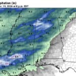 Cold Front Crashes Alabama Temperatures From 86 to 68 Degrees Overnight With Rain Sweeping the State Tonight