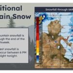 Colorado and Utah Mountain Regions Expect Heavy Evening Snowfall With Peak Between 6 PM and Midnight and Freezing Temperatures Expanding Overnight