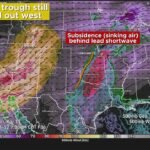 Conditional Severe Weather Threat Targets Texas Oklahoma And Kansas Sunday As Main Trough Remains Out West With Large Hail Damaging Winds And Isolated Tornadoes Possible Along Dryline Late Afternoon