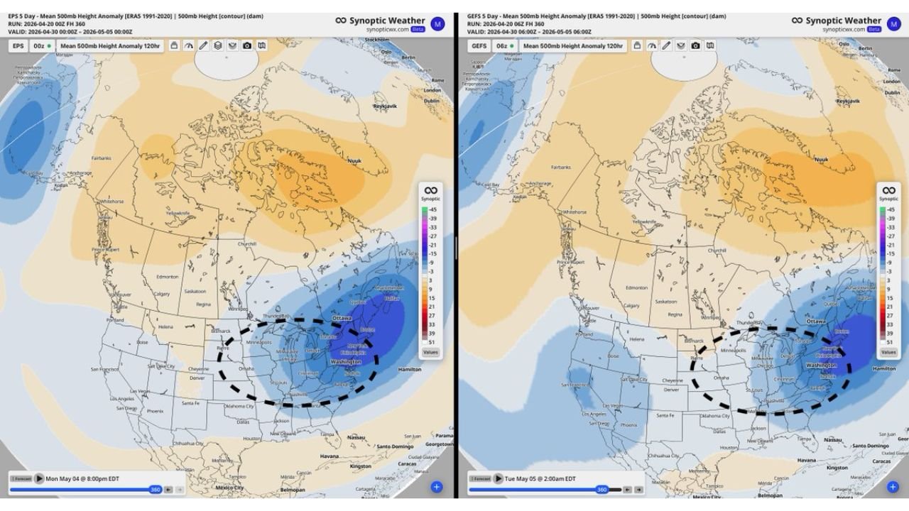 Cooler and Drier Pattern Locks In Across the Central US Late April Into May as Corn Planting Sits at Just 5 Percent